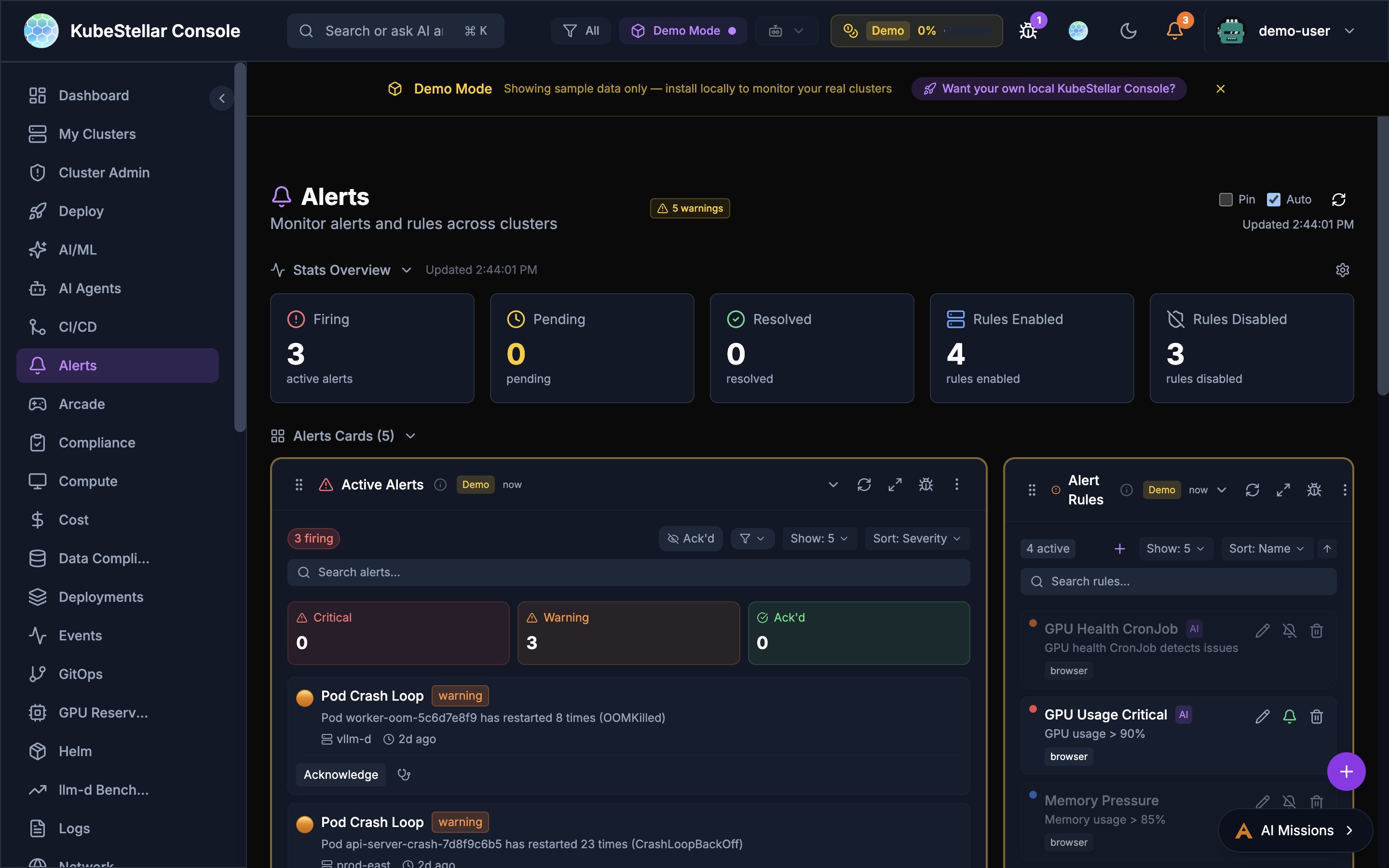 Alerts Dashboard